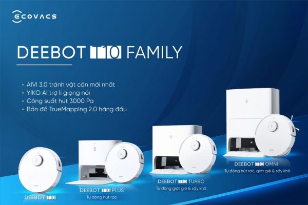 Ecovacs Deebot T10 đầy đủ các phiên bản