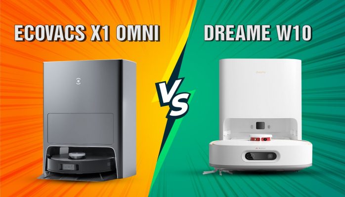 So sánh robot hút bụi Ecovacs X1 Omni và Dreame W10